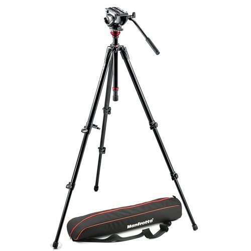 Lightweight tripod with fluid video head and aluminium legs  MVH500AH,755XBK