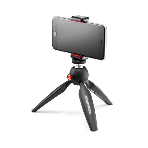 Manfrotto Mini Tripod Black with Universal Smartphone Clamp  MKPIXICLAMP-BK