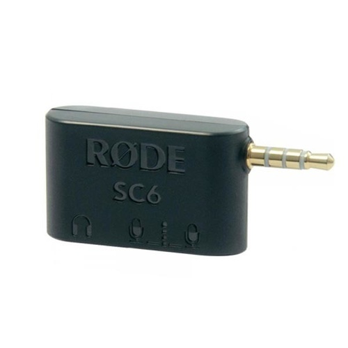 RODE 3.5MM DUAL TRRS INPUT AND HEADPHONE OUTPUT SC6 FOR SMARTPHONE
