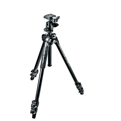 Manfrotto 290 Light Alu 3-Section Tripod Kit with 494RC2 Ball Head