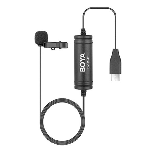 BOYA BY-DM2 USB Type-C Omnidirectional Lava Microphone for Android (6m cable)