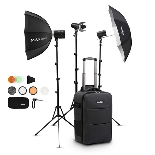 Godox AD100Pro + AD300Pro Portable Lighting Kit [Upgrade to X Series Trigger: Xpro for Canon]