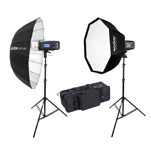 Godox 2x AD600Pro Professional High End Portable Flash Kit [Upgrade to X Series Trigger: No XPro Triger is needed]