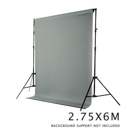 PRO VINYL PHOTOGRAPHY BACKDROP - Grey - FULL SIZE 2.7 x 6M