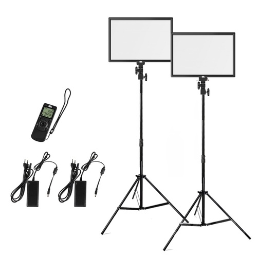 Pixel P50 14" Slim LED Light Kit Bi-Color  3200-5800K (Battery Options:F-970 (8400mAh) + Charger)
