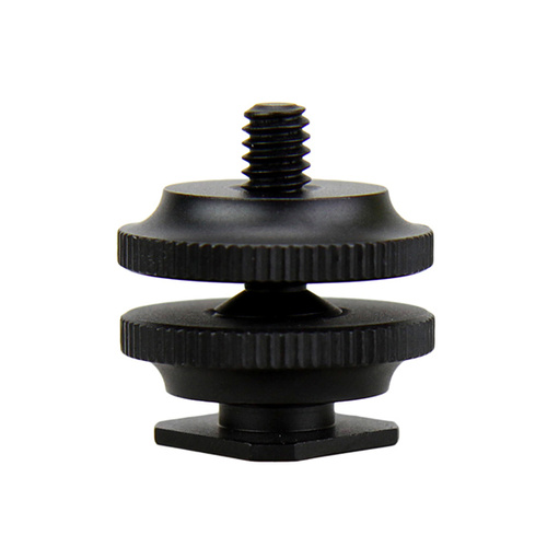 JJC MSA-11 SHOE ADAPTER WITH MALE AND FEMALE 1/4-20" (THREAD)