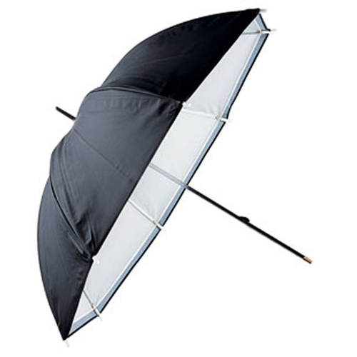 102cm Umbrella 102WB White with Black Cover