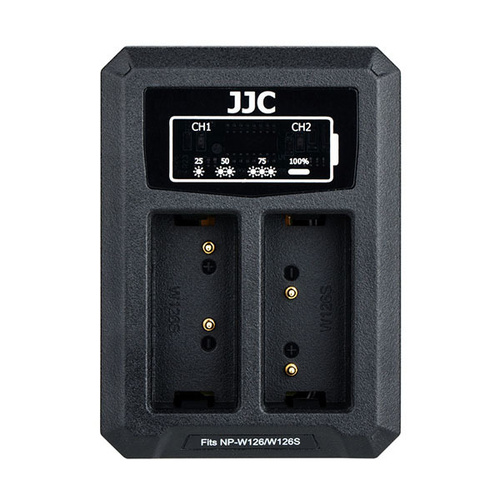 JJC DCH-NPW126 DUAL USB BATTERY CHARGER FOR FUJIFILM NP-W126 , NP-W126S