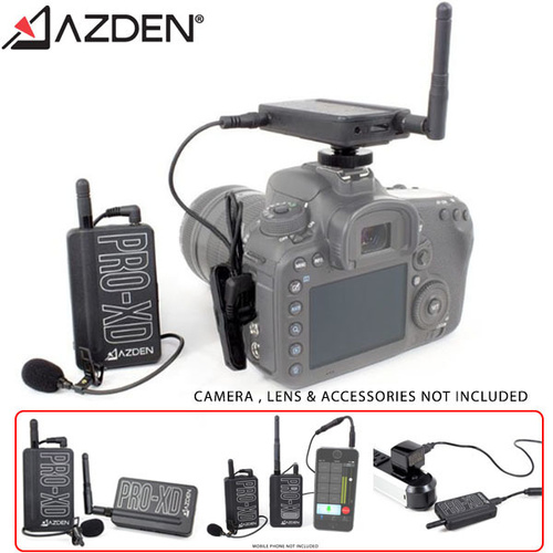 AZDEN PRO-XD DIGITAL WIRELESS MICROPHONE SYSTEM (2.4 GHZ , 35M)