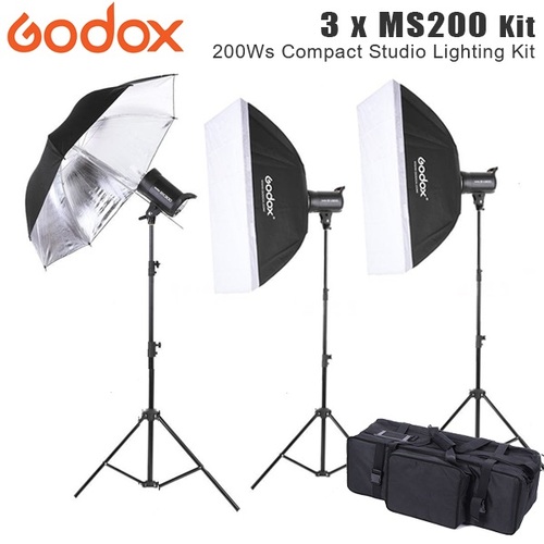 GODOX MS SERIES 600WS COMPACT STUDIO LIGHTING KIT (5600K)