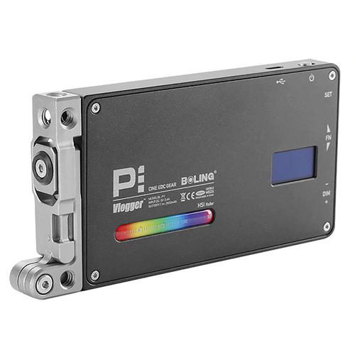 BOLING BL-P1 RGB 12W POCKET VIDEO LED LIGHT 2500K-8500K WITH 360° BRACKET FOR DSLR CAMERA