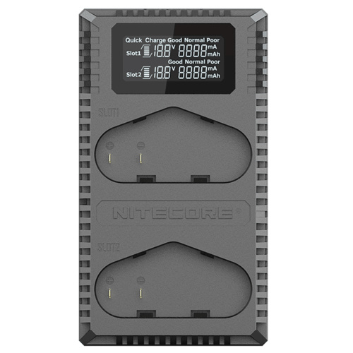 NITECORE UCN4 PRO USB DUAL SLOT CHARGER FOR CANON LP-E19/LP-E4/LP-E4N