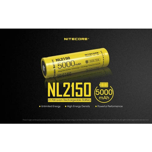 Nitecore 21700 Li-ion Rechargeable Battery 5000mAh NL2150