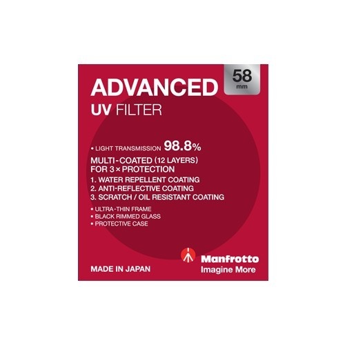 Manfrotto Advanced UV Filter - 58mm