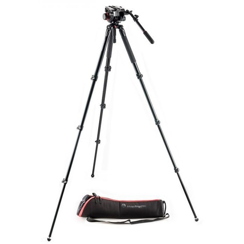 Manfrotto MVT535VQ Aluminum Leg  with 504 Video Head Kit MVK504AQ  