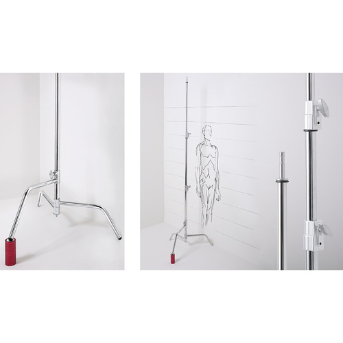 Muraro 30" C-Stand with Sliding Leg MU322 (Made in Italy)