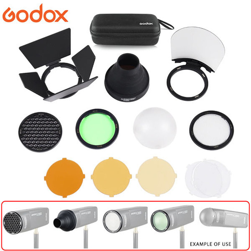 Godox AK-R1 Round Head Magnetic Accessory Kit for V1, V1Pro, V100, AD200 H200R