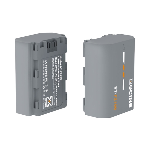 ZGCINE BT-FZ100 Camera Battery for SONY Camera (2600mAh Grey)