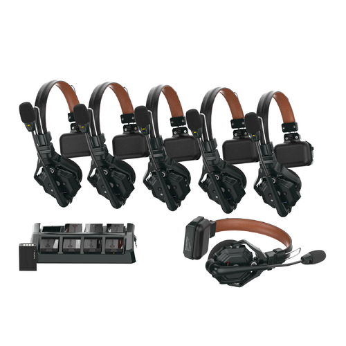 Hollyland Solidcom C1 Pro 6S Wireless Intercom System With Noise Cancellation [Solidcom C1 Pro Headset Options: Solidcom C1 Pro - 6 Headsets]