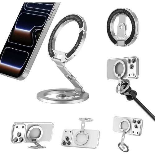 Ulanzi MA02 MagLock Dual Magnetic Phone Stand (Silver)