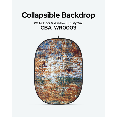 Godox Collapsible Rusty Metal Background Panel 150 x 200cm CBA-WR0003