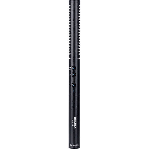 Comica Supercardioid Condenser Shotgun Microphone with Adjustable Sensitivity