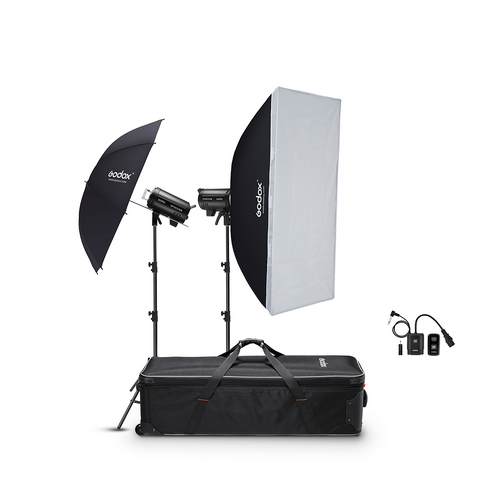 Godox DP400III-V Studio Flash Monolight (Dual-Light Kit) [Upgrade to X Series Trigger: No XPro Triger is needed]