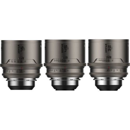 DZOFilm Arcana Anamorphic Prime 3-Lens Kit (ARRI PL, Titanium - Metric)