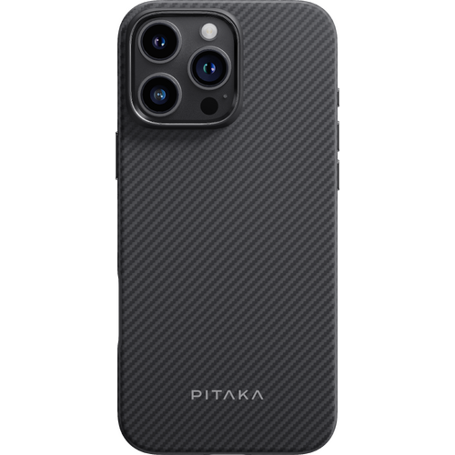 PITAKA Aramid Fibre UltraGuard Cas for iPhone 16 Pro Black/Grey 