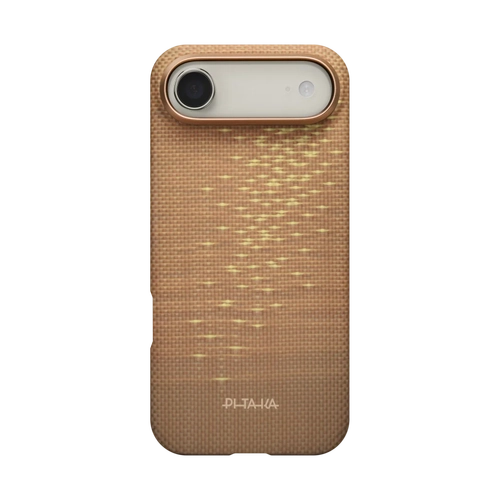 PITAKA Aramid Fibre Ultra-Slim Case  for iPhone Air Golden Glint