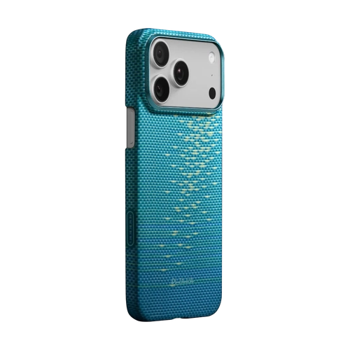 PITAKA Aramid Fibre Ultra-Slim Case  for iPhone 17 Pro Lucid Blue