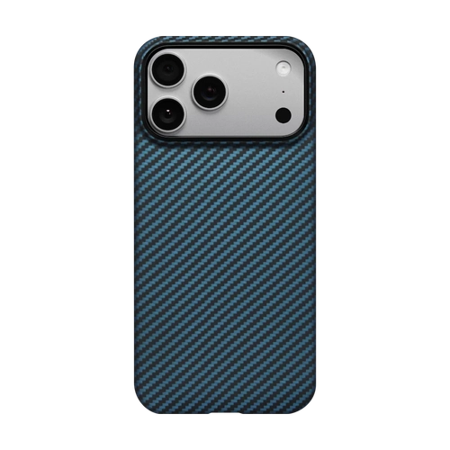 PITAKA Aramid Fibre Ultra-Slim Case for iPhone 17 Pro Black/Blue