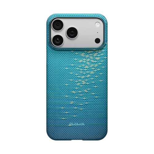 PITAKA Aramid Fibre Ultra-Slim Case for iPhone 17 Pro Max Lucid Blue