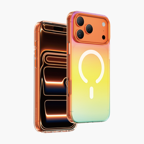 Keephone Rainbow MagSafe Case For iPhone 17 Pro Max - Gradient Orange