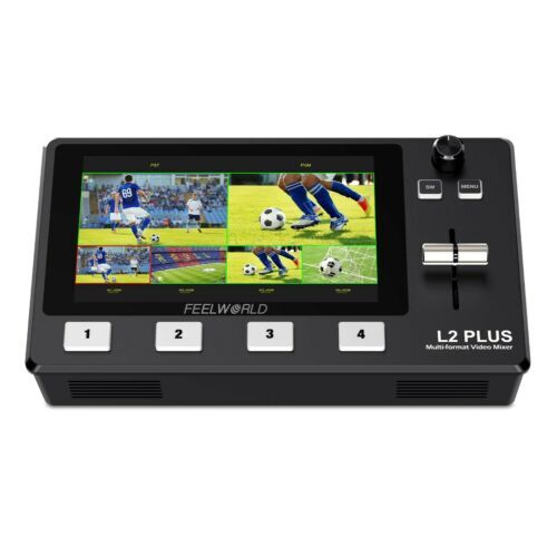 FeelWorld HDMI Live Stream Switcher with Built-In 5.5" LCD Monitor