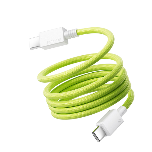 Sharge 240W Magnetic 100cm USB-C to USB-C Charging Cable - Green
