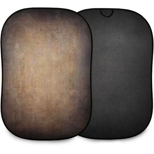 Lastolite Collapsible Vintage Walnut/Pewter Background 1.5 X 2.1m