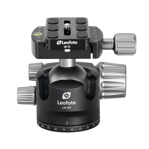Leofoto LH-40LR Low Profile Quick Release Ball Head (DOUBLE-ACTION)