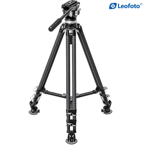 Leofoto LVC-253C+BV-15 Carbon Fiber Twin Leg Video Tripod Kit