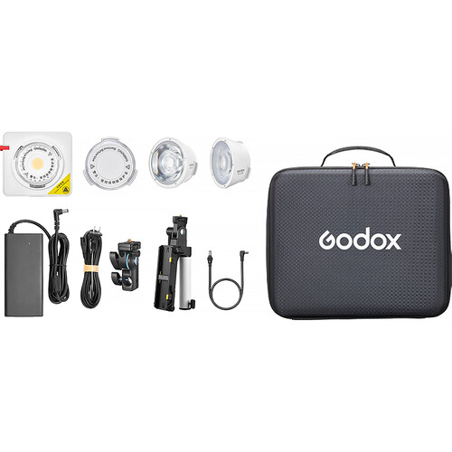 Godox ML100R RGB Portable LED Light Kit (36° Lens & NP-F Handgrip)