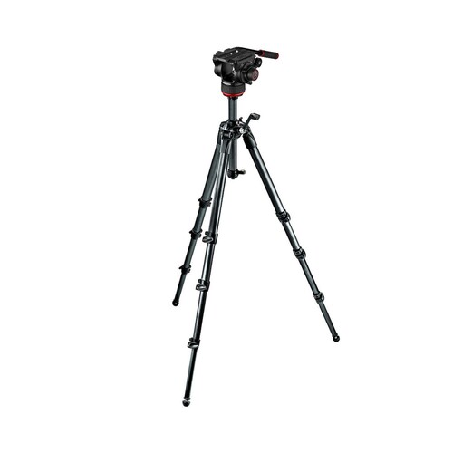 Manfrotto MT057C4G + 504X Carbon Fiber Video Tripod Kit