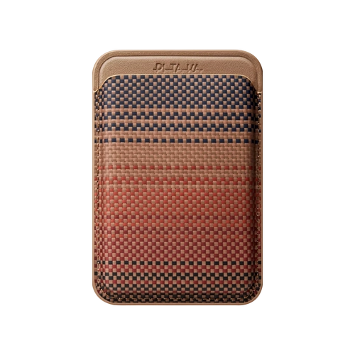 Pitaka MagSafe Woven Wallet Sunset
