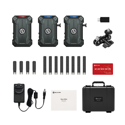 Hollyland Pyro Ultra Wireless 4K60 Transmission Kit  (1TX + 2RX)