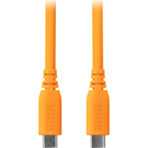 RODE SC27 SuperSpeed USB-C to USB-C Cable (Orange, 6.6')