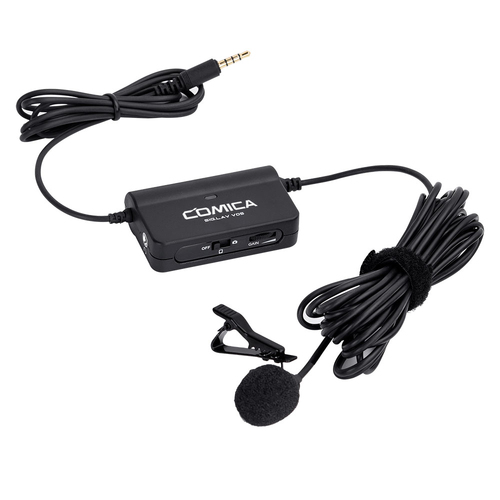 Comica Multi-functional Single Lavalier Microphone Universal for Smartphone&Camera                                     	