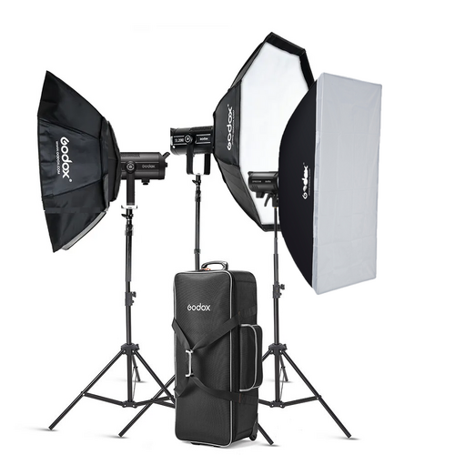 Godox SL300III Bi-Color  LED Light Kit with 3 x Light Head
