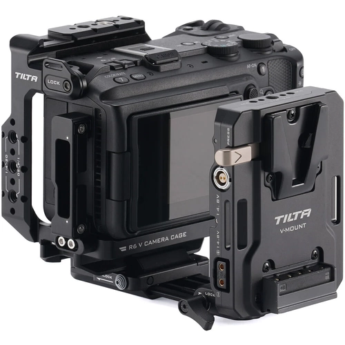Tilta Camera Cage for Canon R6 V Power Kit - Black
