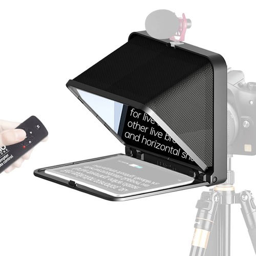 LENSGO TC7 Foldable Teleprompter For Smarpthone Tablet Camera DSLR