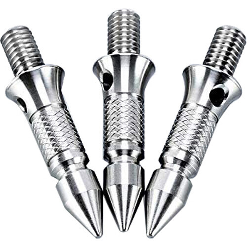 Leofoto TFN Stainless Steel Tripod Replacement Foot Spikes (3-Piece)