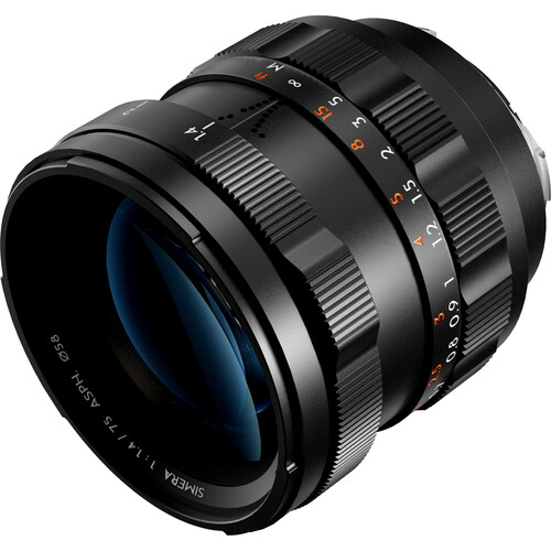 Thypoch Simera 75mm f/1.4 ASPH Lens (Leica M, Black)